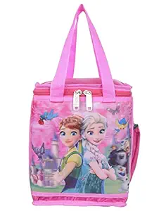 NK Bags Childrens Polyester Frozen 3D Photo School Lunch Bag (Pink)