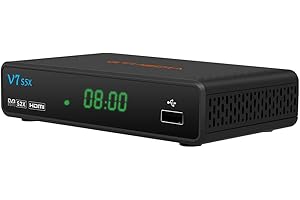 GT MEDIA V7 S5X DVB-S/S2/S2X Digital Satellite Decoder, Support 1080P HD/HDMI/AVS+/HEVC/AUTO BISS/T2MI/ WiFi, Digital TV Satellite Receiver USB PVR