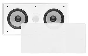 PYLE-HOME Dual 2-Way In-Wall Center-Channel Speaker System (5.25-Inch, White)