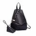 Produktbild WanJiaMen'Shop Nylon Double Shoulder Bag Fashion Koreanische Version Zwei Pauschalreisen Rucksack, Schwarz
