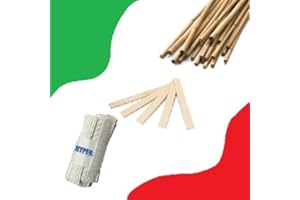 HYPER FORM HYPERFORM - 300 Palettine Caffe' in Legno di Bambu', Incartate Singolarmente in "6" Mazzette da 50 Pezzi. Monouso biodegradabili e Sostenibili.