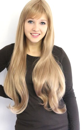 Prettyland C280 - 80cm long gorgeous slightly curled hair in blond daily Wig
