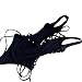 Women Sexy One-Piece Monokini Bandage Push Up Backless Swimsuit Bikini Swimwear ,Black S