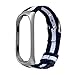 Produktbild Armband Für Xiaomi Mi Band 3 Band, MuSheng Ultradünne Nylon Metall Rahmen Handgelenk Sport Band Ersatz Fitness Luxus Armband Strap für Xiaomi Mi Band 3 Smart Watch (Silber)