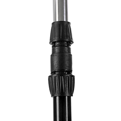qobobo® Kleiderständer Rollgarderobe ausziehbar rollbar Garderobenständer Kleiderstange Wäscheständer Teleskopgarderobe Klappständer Wäschetrockner auf Rollen Kleiderstange mit Schuhablage, schwarz - 3