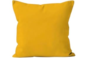 Soleil d'ocre Federa per Cuscino, Poliestere, Giallo, 40 x 40 cm