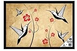 Royle Home Adult Wooden Beanbag Lap Tray Mealtime Laptop TV Dinner - Birds