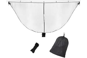 UPOSAO Moustiquaire D'hamac Hamac Ultra-léger De Voyage Camping pour Une Protection à 360°, Respirant Léger Hamac Suspendus avec Sac De Rangement pour Corde à Vent pour Le Jardin, Le Camping en Plein Air