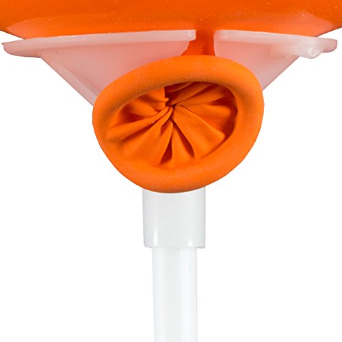 Ballonstäbe mit Halterung „Weiß“ 50 Stück – partydiscount24® - 2