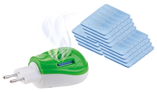 PEARL Elektro-Mückenstecker inkl. 60 Wirkstoffplättchen für 720 Std., 15 m²