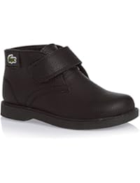 Lacoste Niños Negro Sherbrook Cuero Botas-UK 5 Niños