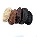 FESHFEN Bridal Hair Bun Updo Scrunchy Scrunchie Hairpiece Wig Hair Ribbon Ponytail Extensions Clips Straight Drawstring Hair Chignons Topknot Knot-M27/613 Strawberry Blonde & Bleach Blonde Mixed