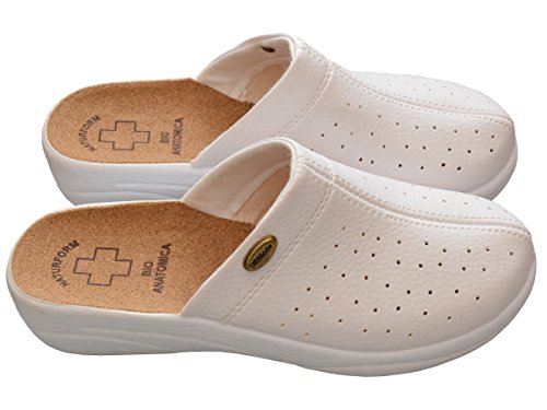 Damen Pantolette Sandalen Komfort Kork Hausschuhe Arbeit Modell 3512 - 5