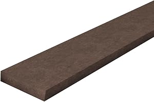 Kunststoffbretter, Brettprofile aus dem Recycling Kunststoff hanit®, 200 x 10 x 3cm, braun (3)