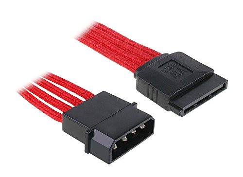 BitFenix Adapter (Molex zu SATA), 45 cm rot/schwarz - 3