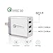 Produktbild ZUZU Quick Charge 3.0 Wall Charger, Multi-Port 3-USB-Plug Fast Charging Adapter für Samsung Galaxy S10/S10e S9/S8/S7/S7/S6/Edge, Note 4/5 8/9, LG G7/G6/G5 V20/V30,A