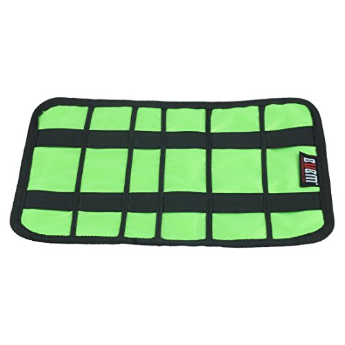 Wrap Universaltasche Tasche für Zubehör wie Kabel und Stift Organisator (Groß, Schwarz) - 2