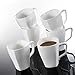 Produktbild Malacasa, Serie Rosana, 6 tlg. Set Kaffeeservice Cremeweiß Porzellan Kaffeetasse Tassen 4,75 Zoll / 12*9*10,5cm / 350ml Becher Teetasse Kaffeebecher-Set Bechersets für 6 Personen