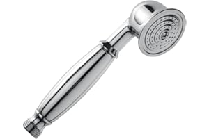 DRELD sluchawka prysznicowa w stylu i retro, chromowana (17 cm, 5 cm)