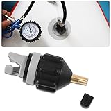 Mallalah Adaptateur à Valve Compresseur Adaptateur Pneumatique Sup Board pour Schrader Bateau Gonflable Kayak Accessoire