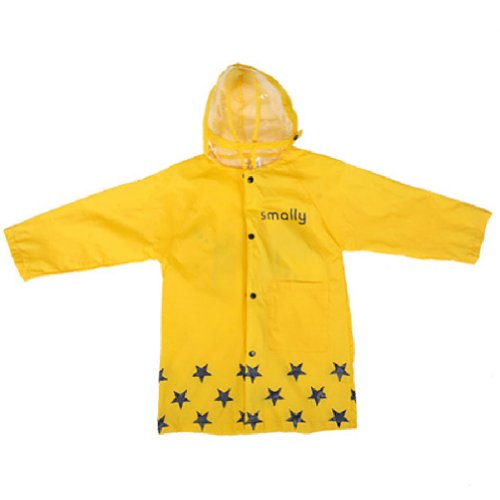 Cute Baby Rain Jacket Infant Raincoat Toddler Rain Wear YELLOW Zebra M