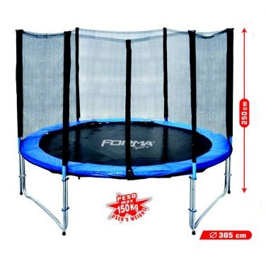 CAMA ELASTICA CON RED 244 cm.