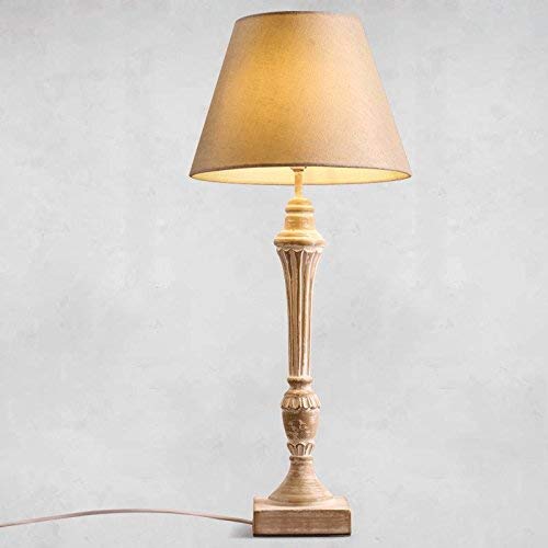 Preisvergleich Produktbild SPA Persönlichkeit Wärme Amerikanische Landschaft Tischlampe Pastoralen Nordeuropäischen Stoff Retro Licht Europäischen Stil Schlafzimmer Nachttischlampe Dekorative Alte Tischlampe
