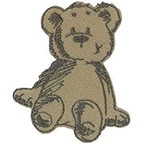 Bügelbild 3D Teddybär – Süßer Gestickter Aufnäher, 8,4 X 7,8 Cm, Aus Plüsch & Baumwolle – Zum Aufbügeln Oder Annähen