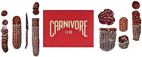 Carnivore Club Gift Box (Gourmet Food Gift) - Food Basket - Comes in a Premium Gift Box – 4 to 6 Artisan Cured Meats - Great with Crackers &amp; Cheese &amp; Wine
