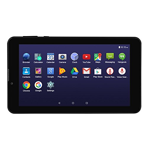 Leaning Tech 7 pulgadas mt8321 Quad Core 1,3 GHz Android 6.0 1 + 16GB 1024 x 600 Dual Cámara * IPS pantalla 3 G * móvil llamada Phablet Tablet Pc Pad Bandeja también para niños negro negro