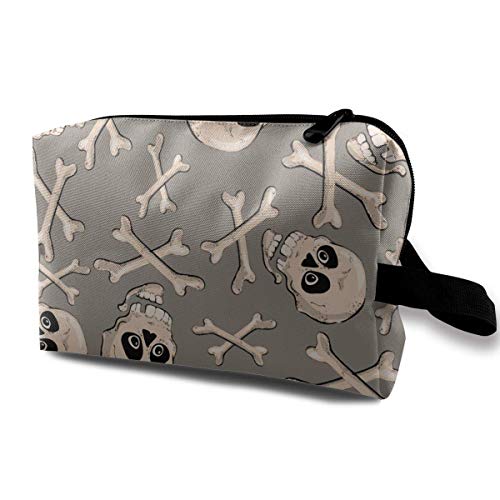 Skull Bone Travel Storage Bag Makeup Cosmetic Bag Pouch