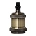 Produktbild fastconLIGHTS Sockel E27 Vintage Fassung Aluminium/Keramik altmessingfarben Lampenfassung Antik Retro LED Hängeleuchte Pendelleuchte
