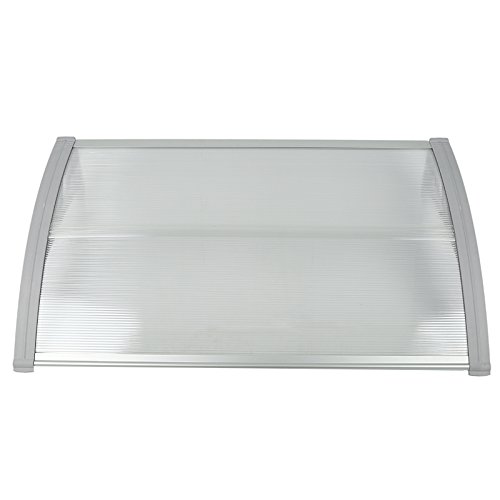 flyelf Tür Vordach Shelter Vorderseite Rückseite Veranda aus Tür Schatten 100 x 100 cm - 3