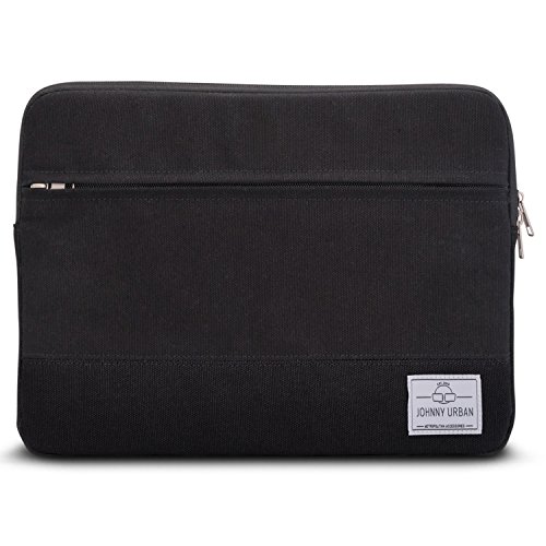 Laptoph  lle 13 - 13 3 Zoll Schwarz - Johnny Urban Canvas Laptop Sleeve Laptoptasche H  lle f  r MacBook Air 13    Pro 13  Surface Book uvm  - 13   13