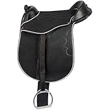 PFIFF Pony-Sattel-Set, schwarz-grau, 16,5 Zoll