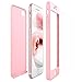 Produktbild Yokata iPhone 7 Plus/iPhone 8 Plus Hülle + iPhone 7 Plus/iPhone 8 Plus Panzerglas, Hardcase Schutzhülle 2 in 1 Handyhülle Ultra Dünn Slim 360 Grad Full Body Schutz 2 Teilig Styliche Handytasche Clear Elegant Backcover Anti-Rutsch Kratzfest Hart PC Skin Bumper Handy Tasche Schale Etui für Huawei iPhone 7 Plus/iPhone 8 Plus Case Cover - Mädchen Rosa Pink