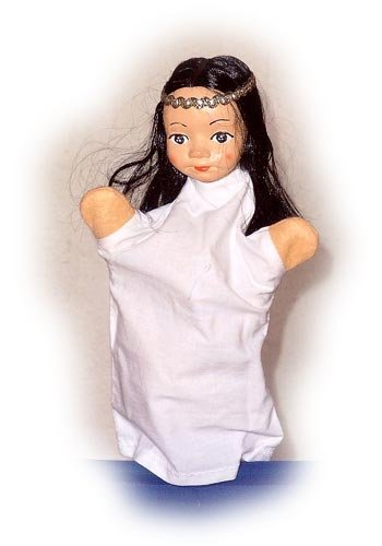 Preisvergleich Produktbild Kasperle-Handpuppe - 4406 Schneewittchen (aus Hartkunststoff)