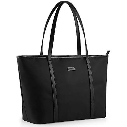 CHICECO 15,6 Zoll Schultertaschen Damen Reisetasche Shopper Handtasche 52cm Breite - Schwarz