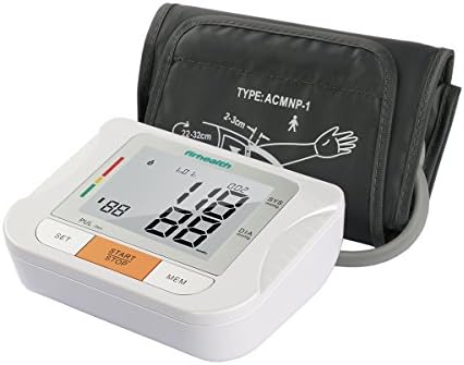 Firhealth Arm Blood Pressure Monitor, Automatic Upper Arm Blood Pressure And Pulse Measurement Machine with High Accurate Readings Shows Hypertension Level with LCD Screen Diplays, FDA Approved