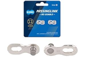 KMC Missing Link Connector - EPT Anti-Rust - Reusable - Silver - 11 Speed - 2 Pack