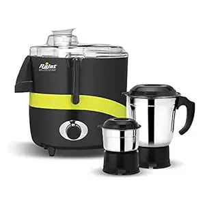 RAJAT Appliances Storm 500 Watt Juicer Mixer Grinder With 2 Stainless Steel Jar & Auto Overload Protector - ( Black & Florescent Green )