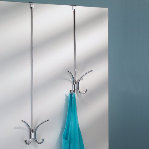 InterDesign 31370EU Axis Easy Reach 4er-Haken zum Hängen über die Tür, chrom - 3