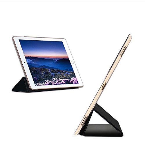 iPad Pro 9.7 Hülle, SHANSHUI iPad Smart Cover Case Schutzhülle mit auto Sleep / Wake Up Funktion und Apple Pencil Hülle Stift Halter in einem (Schwarz) - 7