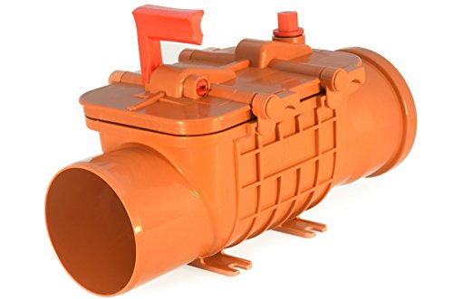 Rückstauklappe Rückstauverschluß Doppelverriegelung Ø 110 / DN 100 mm KG Rohre - 3