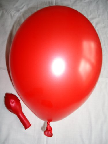 50 Luftballons metallic rot Premiumqualität Ø ca. 27cm B85 (Standardgröße)