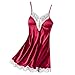 Produktbild TianWlio Damen Dessous Satin Nachtwäsche Damen Nachtwäsche Nachthemd Sexy Dessous mit Brustpolstern