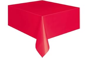 Unique Party 5094 - Nappe en Plastique Rouge 2,74 m x 1,37 m