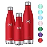 🎁Llévelo con usted: nuestras botellas de agua de acero inoxidable son perfectas para el uso diario y se pueden llevar a cualquier lugar: senderismo, ciclismo, playa, camping, gimnasio, escuela o empresa. Ponga su botella de agua deportiva portátil en su bolsa de gimnasio o en la bolsa lateral de su mochila o como su compañero diario. Mantente saludable e hidratado!