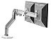 Produktbild Humanscale M8BW1C  Dual Monitor Tischhalterung (Durchschraubbefestigung) Crossbar Alu/weiß