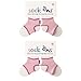 Sock Ons 6-12 Months - TWIN PACK Gift Wrap Available (Baby Pink Twin Pack)